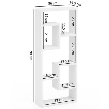 Nancy's Safurdão Wandplank - Wandrek - Wit - ± 35 x 15 x 90 cm