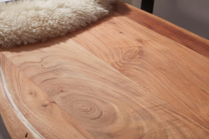 Nancy's Olney Eetkamerbank - Keukenbank - Zitbank - Bankje - Acaciahout - ± 160 x 60 x 85 cm