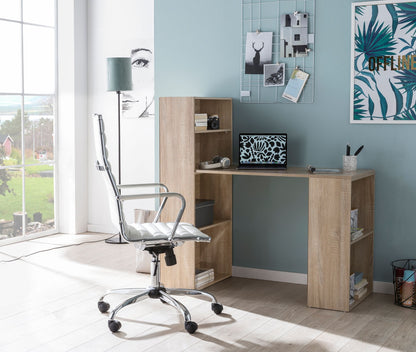 Nancy's Hyda Bureau - Computertafel - Met Opbergruimte - Bruin - ± 120 x 50 x 120 cm