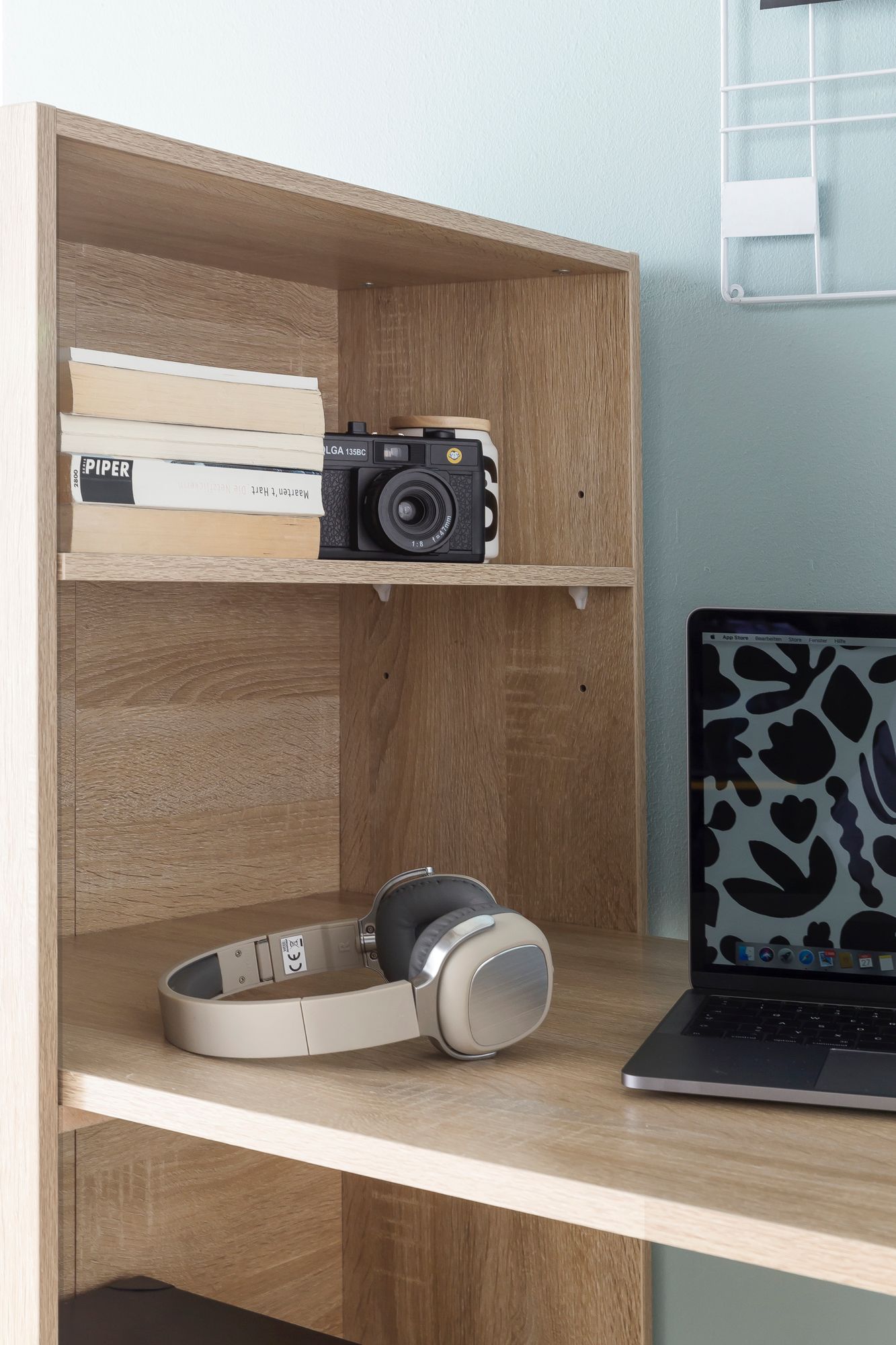 Nancy's Hyda Bureau - Computertafel - Met Opbergruimte - Bruin - ± 120 x 50 x 120 cm