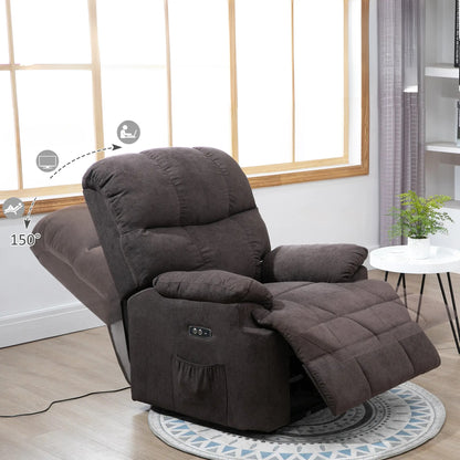 Nancy's Gais Sta op Stoel - Seniorenstoel - Relaxfauteuil - Grijs - Fluweel