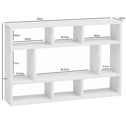 Nancy's Pínzio Wandplank - Wandrek - Wit - ± 75 x 15 x 50 cm