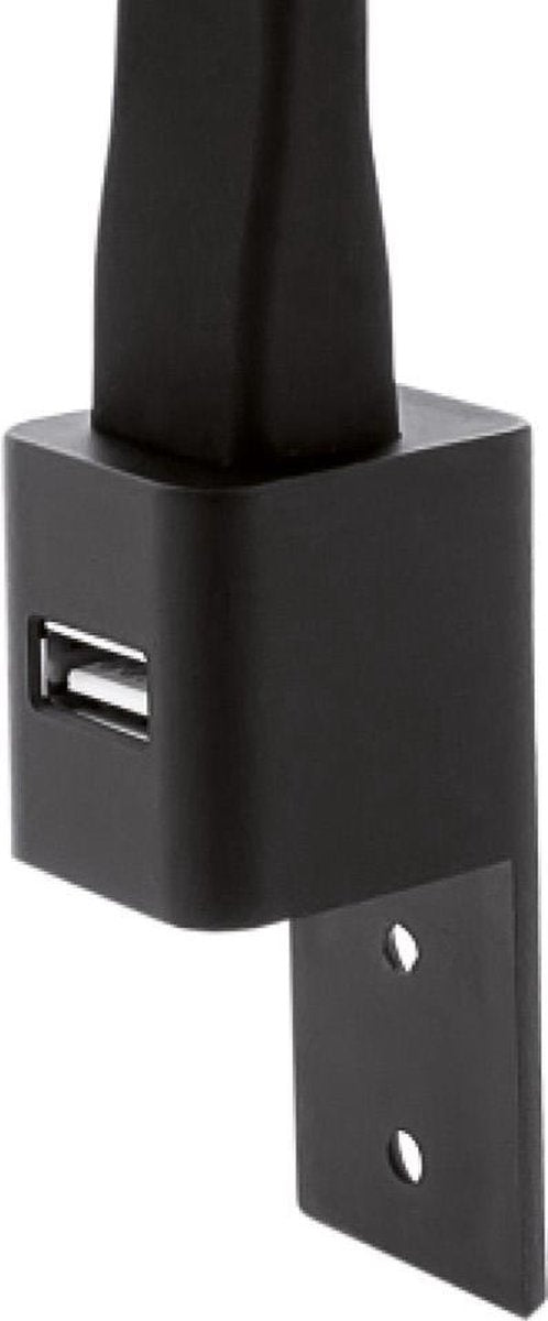 Eleganca LED desk lamp with USB port 2 pieces Black