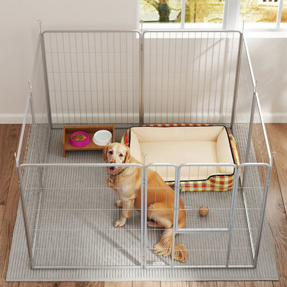 Nancy's Cognola Hondenbox - Honden ren - Dieren ren - Zilver - Staal
