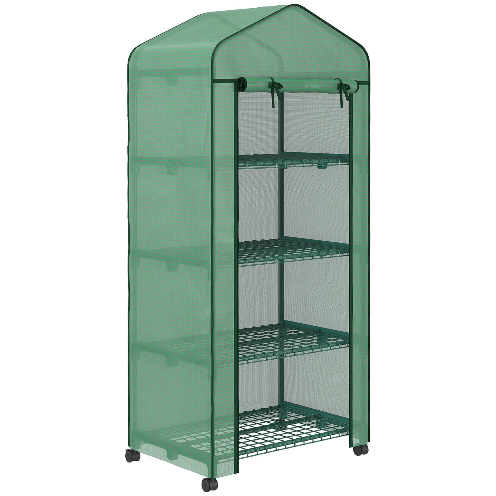 Nancy's Paredes Foliekas - Broeikas - Minikas - Plantenkas - Plantenrek - Groen - ± 70 x 50 x 165 cm