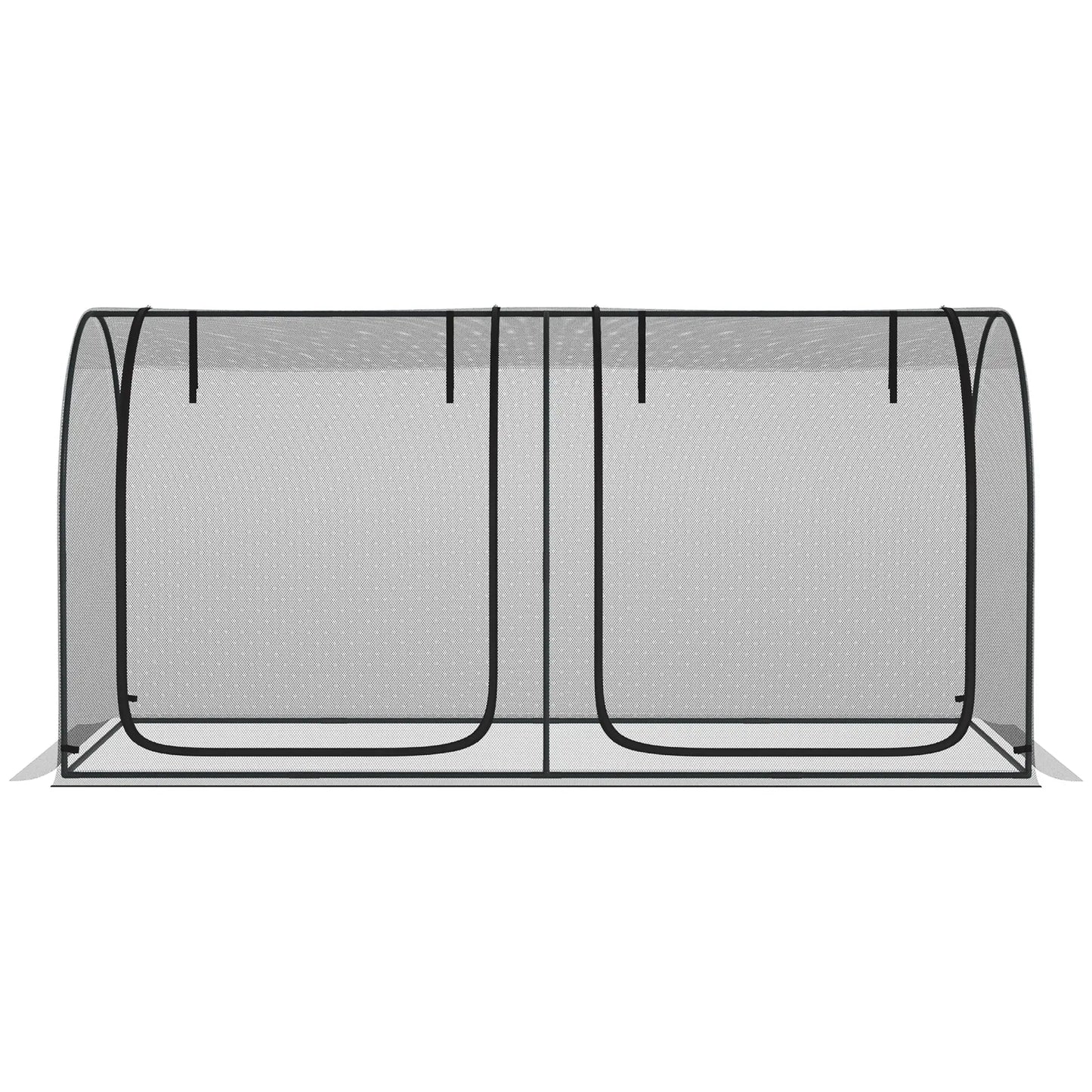 Nancy's Alcobertas Plantenbescherming Net - Tuinnet - Zwart - ± 250 x 120 x 120 cm