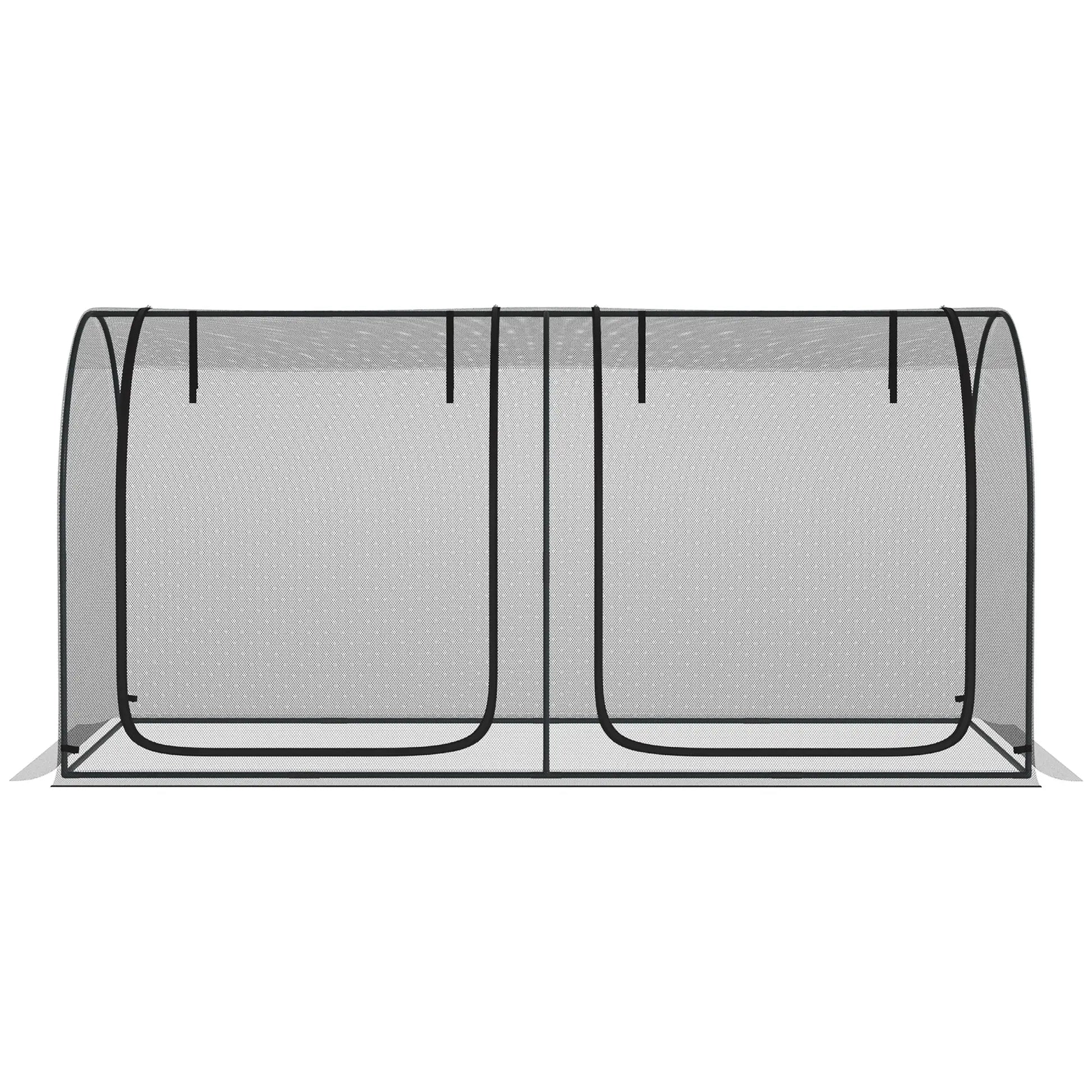 Nancy's Alcobertas Plantenbescherming Net - Tuinnet - Zwart - ± 250 x 120 x 120 cm