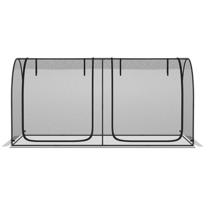 Nancy's Alcobertas Plantenbescherming Net - Tuinnet - Zwart - ± 250 x 120 x 120 cm