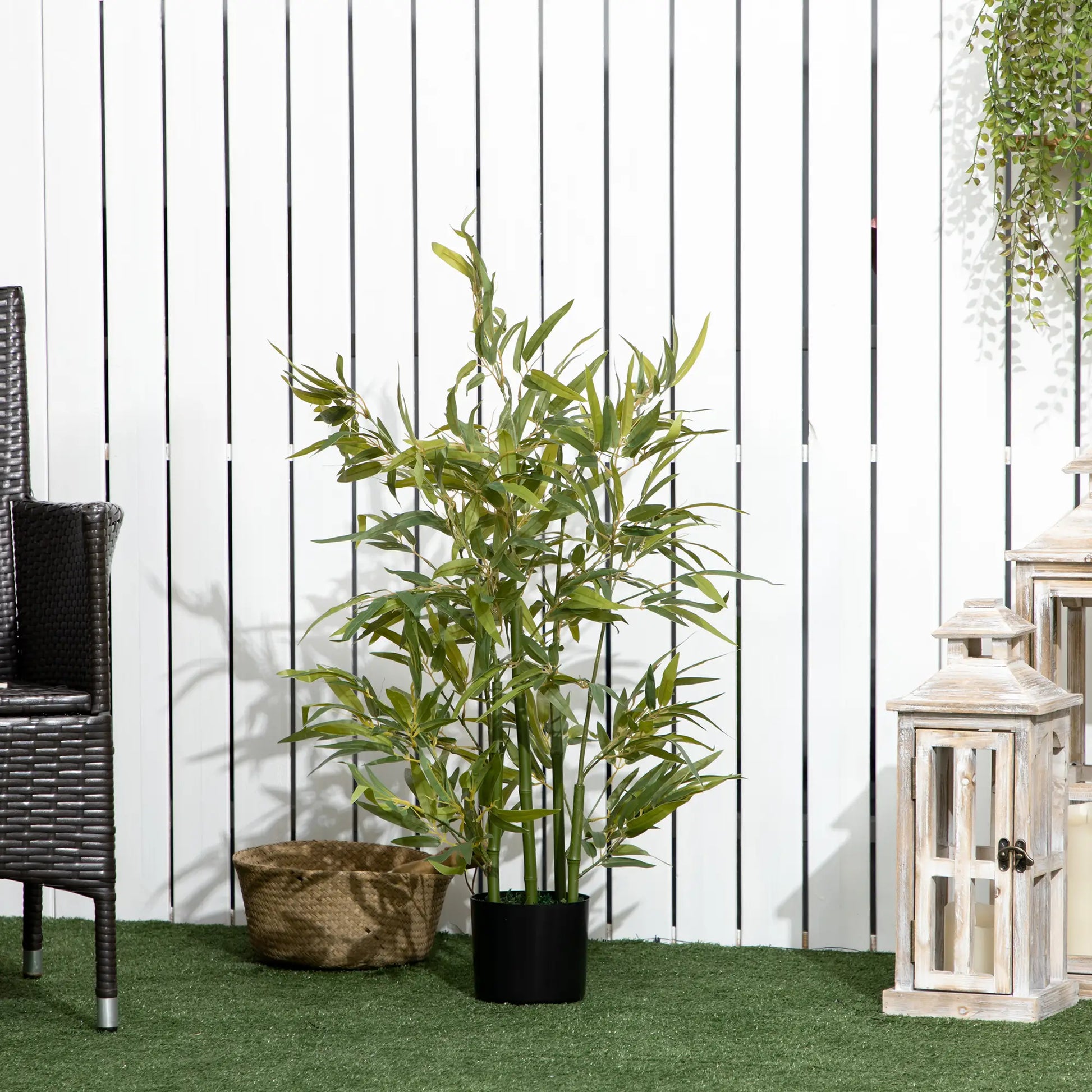 Nancy's Fiumalbo Kunstplant - Kunstboom - Kunst Bamboe - Groen - 90 cm hoog