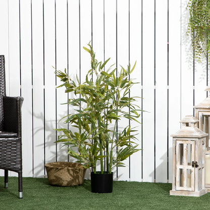 Nancy's Fiumalbo Kunstplant - Kunstboom - Kunst Bamboe - Groen - 90 cm hoog