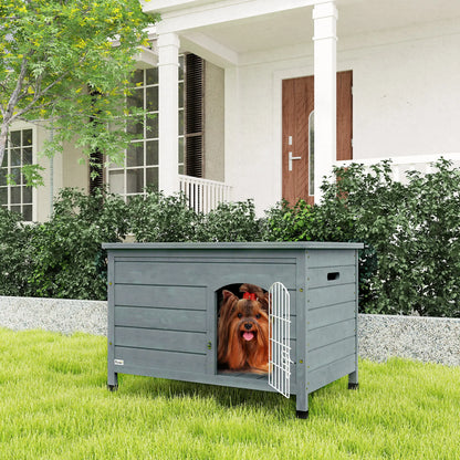 Nancy's Enego Hondenhok - Bench - Hondenbox - Grijs - ± 80 x 55 x 55 cm