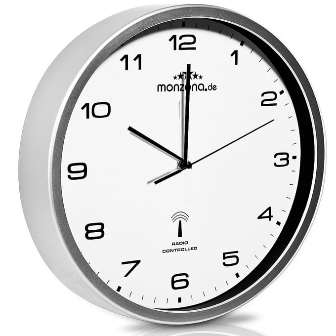 Nancy's Torrozelo Wandklok - Klok - Zilver - Ø 31 cm