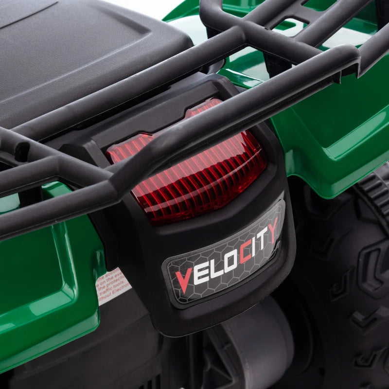 Nancy's Mats Elektrische Quad Voor Kinderen - Kindervoertuig - Kinderquadbike - Muziek / Licht - Groen / Zwart
