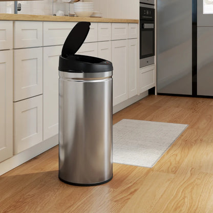 Nancy's Moie Sensor Prullenbak - Sensor Afvalbak - Automatische Prullenbak - Zilver/ Zwart - 42 Liter