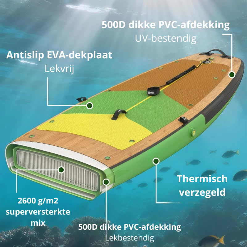 Nancy's Pulsano Stand Up Paddling Board Set - Kajak Board - Paddle Board - ± 335 x 80 x 15 cm