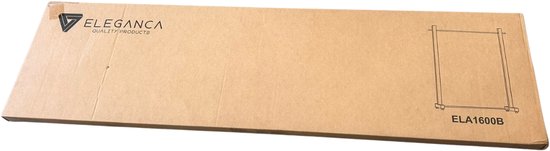 Eleganca Eleganca Professioneel Stevig Kledingrek - Garderoberek Geschikt voor Kledingwinkels & Boetieks - Draagvermogen 100kg - Metaal - Zwart - 120 x 40 x 160 cm