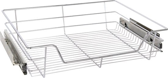 Eleganca Wire basket with side guide for cupboard front 60cm