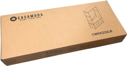Casamoda Kledingkast - Wandgarderobe - Kledingrek - Kleerkast - Kapstok - Goud Eiken - 100 x 40 x 180 cm