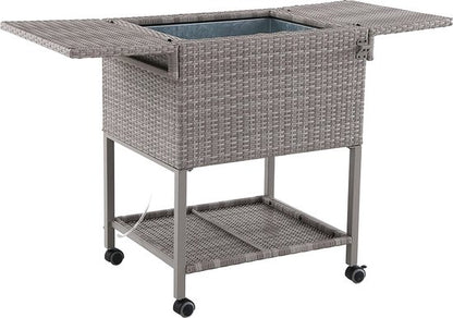 AXI Country Cooler Wicker Bruin - Koelbox met wielen - 76L inhoud - Koelbox met aftapkraan