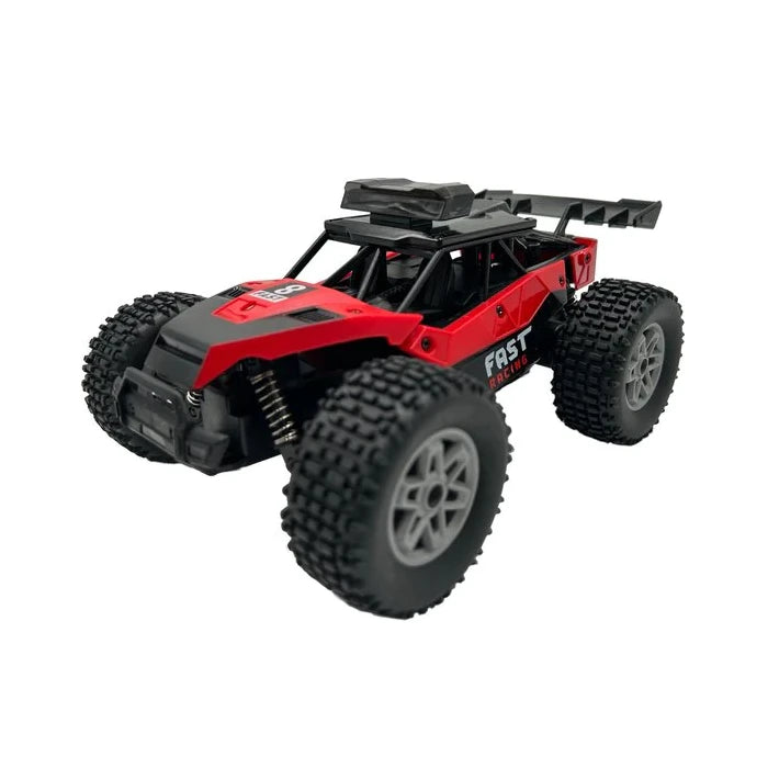 KINSAM Voiture RC contrôlée rechargeable avec lumières LED et 2 batteries