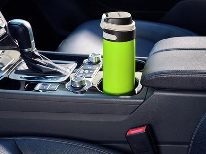 Leifheit thermosbeker Flip - Isoleerbeker - Lekvrij - Groen - RVS - 600 ML