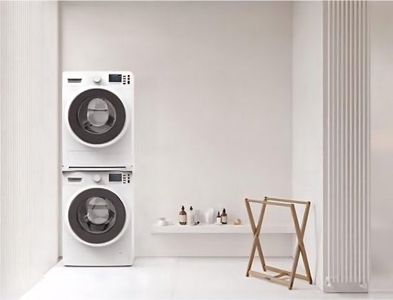 Meliconi Torre Smart Stapelkit wasmachine tussenstuk - Wasmachine kast - Uitschuifbare plank - Antislip
