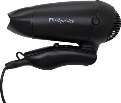 Registry Reisföhn - Inklapbaar - 3 Snelheden - 1500 Watt - Zwart