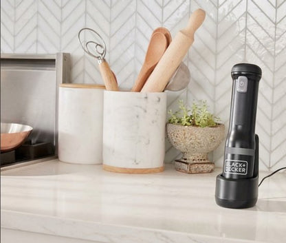 Nancy's Black & Decker BCKM1012KB-QW Draadloze Staafmixerset - Handmixer - 5 Snelheden - Zwart