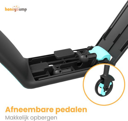 Nancy's HoneyBump Swifty Loopfiets - Kinderstep - Driewieler - Step In 3 hoogtes verstelbaar - Blauw