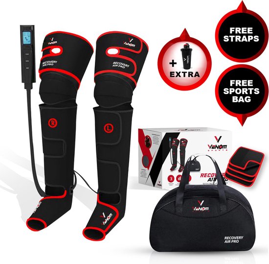 Venom Sports Air Pro Recovery - Beenmassage Apparaat - Voetmassage - Verstelbaar - 3 Massagestanden + Warmtefunctie