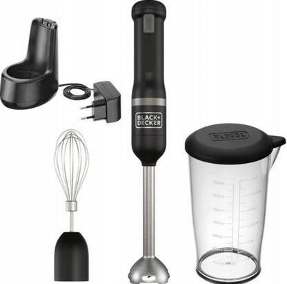 Nancy's Black & Decker BCKM1012KB-QW Draadloze Staafmixerset - Handmixer - 5 Snelheden - Zwart