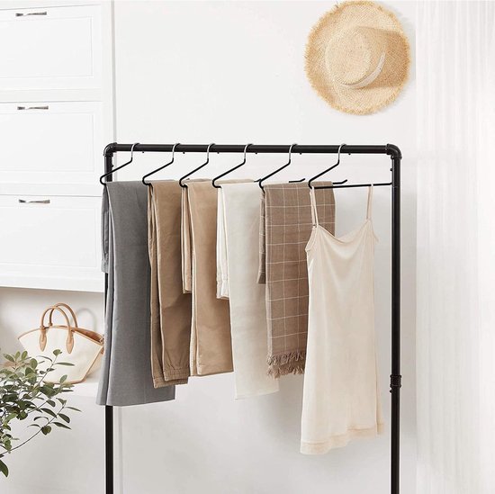 Nancy's Toscanella Luxe Broekhangers - Set van 15 - Kledinghangers - Anti-slip - Metaal - Zwart