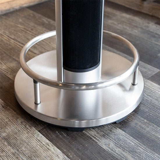 Hyundai Statafel met elektrische verwarming - Bartafel - Heater terrasverwarming - Infrarood verwarming - 1600W - Ø 70 x 110 cm