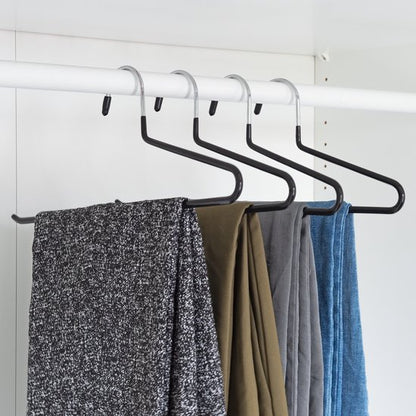 Nancy's Toscanella Luxe Broekhangers - Set van 15 - Kledinghangers - Anti-slip - Metaal - Zwart
