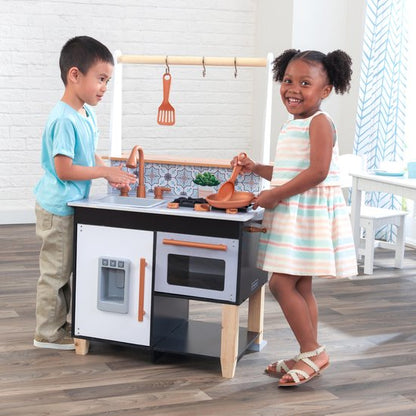 KidKraft Kinderkeuken - Speelgoedkeuken - Speelkeuken - Zwart / Blauw
