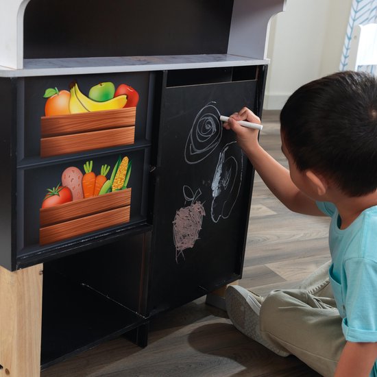 KidKraft Kinderkeuken - Speelgoedkeuken - Speelkeuken - Zwart / Blauw