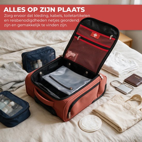 Nancy's Swiss Traveller Underseater Koffer - Handbagage Koffer - Trolley - Met Cijferslot en Trekstang - 24 Liter - 40 x 30 x 20 cm