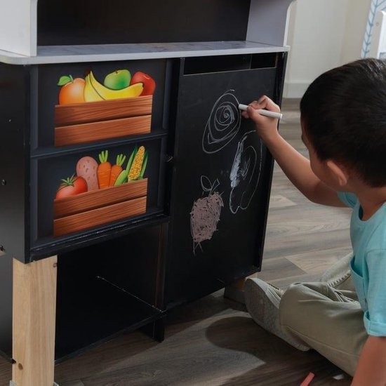 KidKraft Kinderkeuken - Speelgoedkeuken - Speelkeuken - Zwart / Blauw