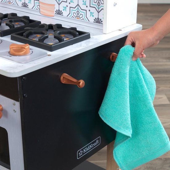 KidKraft Kinderkeuken - Speelgoedkeuken - Speelkeuken - Zwart / Blauw
