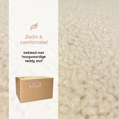 Casamoda Eetkamerstoelen - Set van 4 - Keukenstoelen - Beige - Teddy