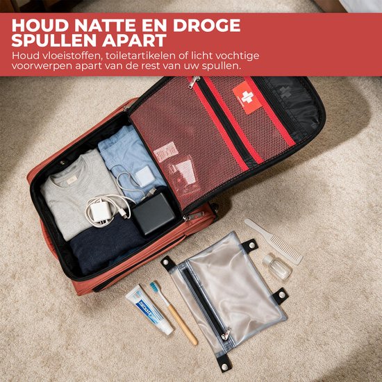 Nancy's Swiss Traveller Underseater Koffer - Handbagage Koffer - Trolley - Met Cijferslot en Trekstang - 24 Liter - 40 x 30 x 20 cm