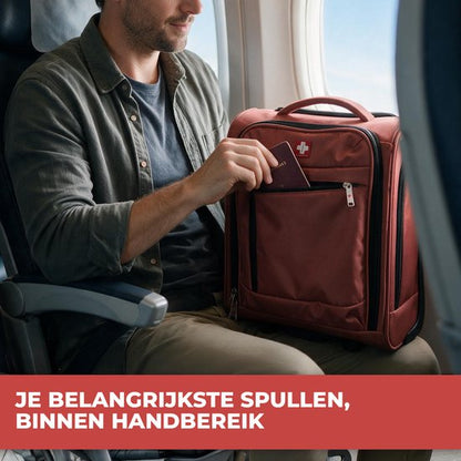 Nancy's Swiss Traveller Underseater Koffer - Handbagage Koffer - Trolley - Met Cijferslot en Trekstang - 24 Liter - 40 x 30 x 20 cm