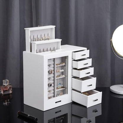 Nancy's Pantano Sieradendoos - Sieradendoosje - Sieraden Kistje - Sieraden Display - Wit