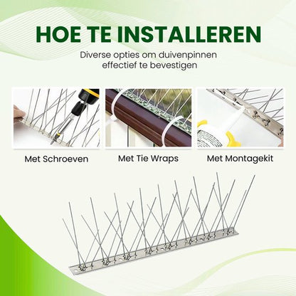 Nancy's Oliena Duivenpinnen - Buigbare Duivenverjager - Duivenwering - 80 Pinnen - 3 Meter