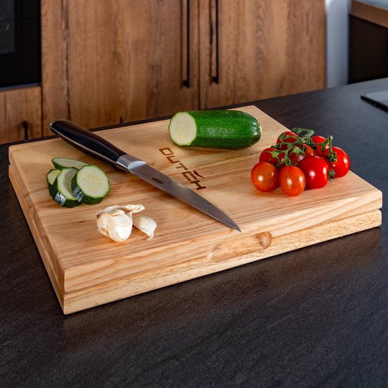 Nancy's 2-in-1 Snijplank XXL Multifunctioneel - Borrelplank - Kaasplank - Tapasplank - Serveerplank - Hout