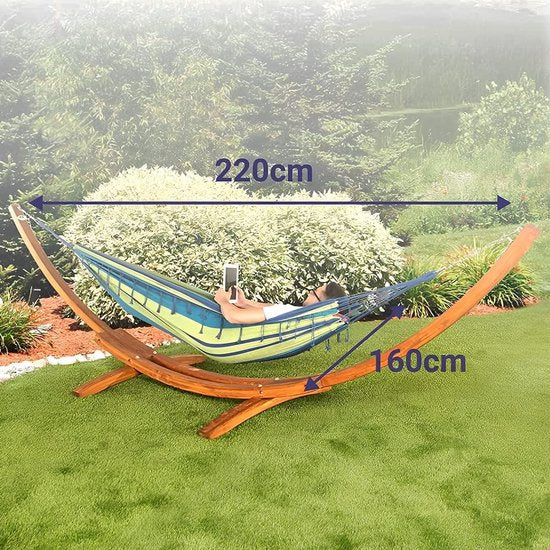Ultranatura Hangmat Bali - Ligmat - Schommelbed - 2 Persoons - Katoen - 210 x 160 cm