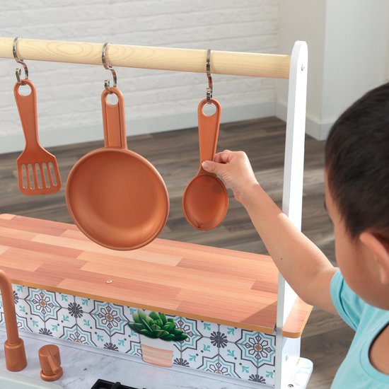 KidKraft Kinderkeuken - Speelgoedkeuken - Speelkeuken - Zwart / Blauw