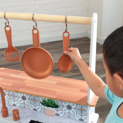 KidKraft Kinderkeuken - Speelgoedkeuken - Speelkeuken - Zwart / Blauw