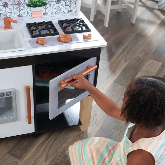 KidKraft Kinderkeuken - Speelgoedkeuken - Speelkeuken - Zwart / Blauw