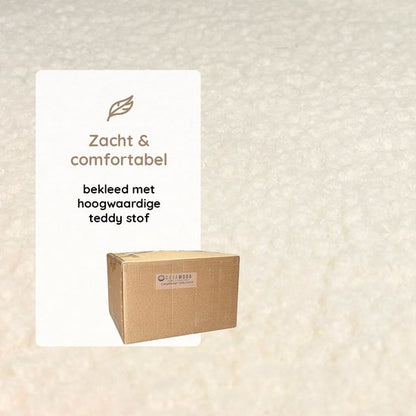 Casamoda Eetkamerstoelen - Set van 4 - Keukenstoelen - Off White - Teddy